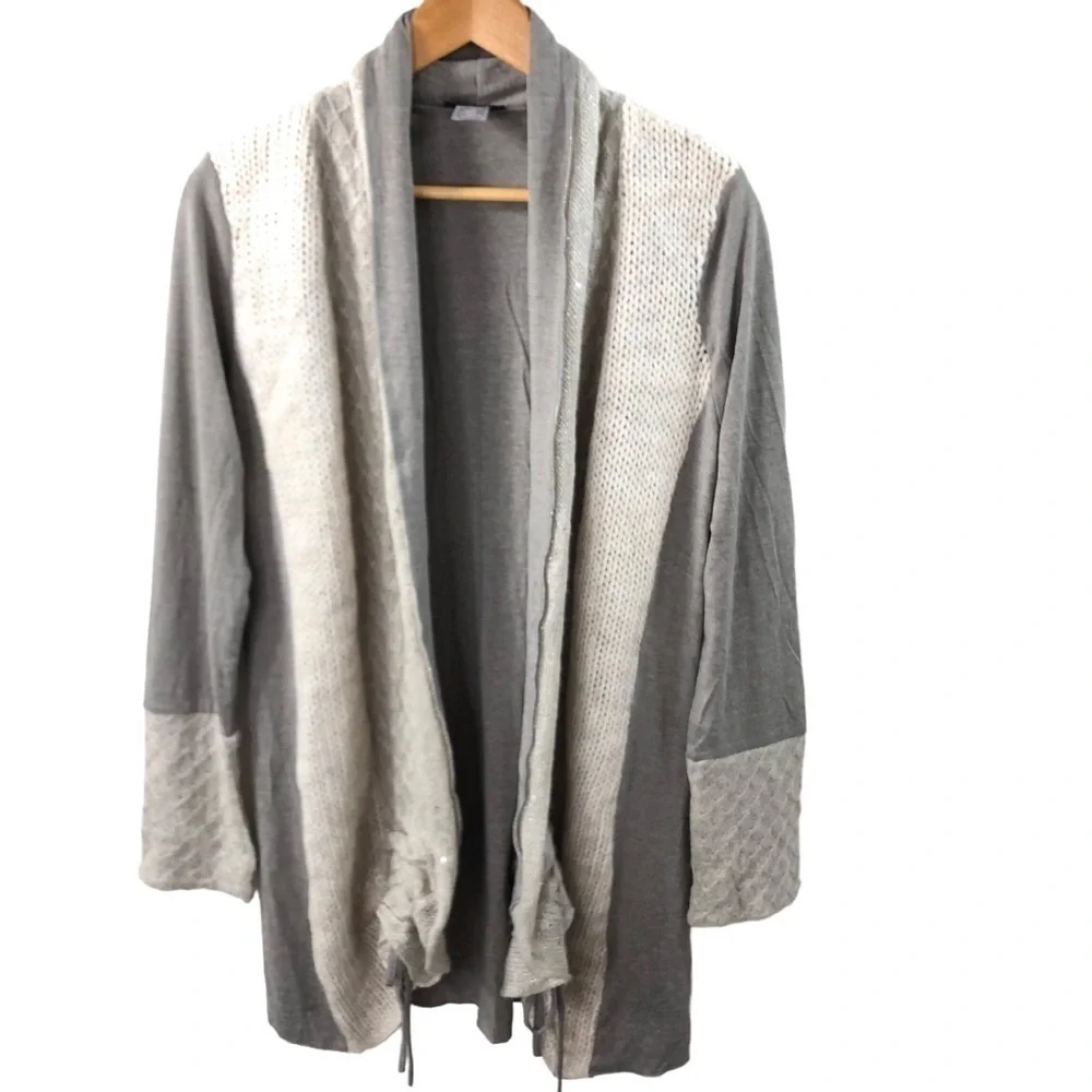 Venus Cottagecore Crochet Cardigan Sz S alpaca trim knit Romantic Boho Casual - Picture 6 of 12